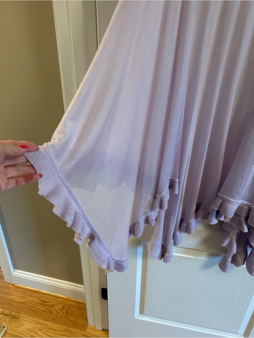 Kaari Blue Lavender Open-Front Cardigan - Picture 4 of 7